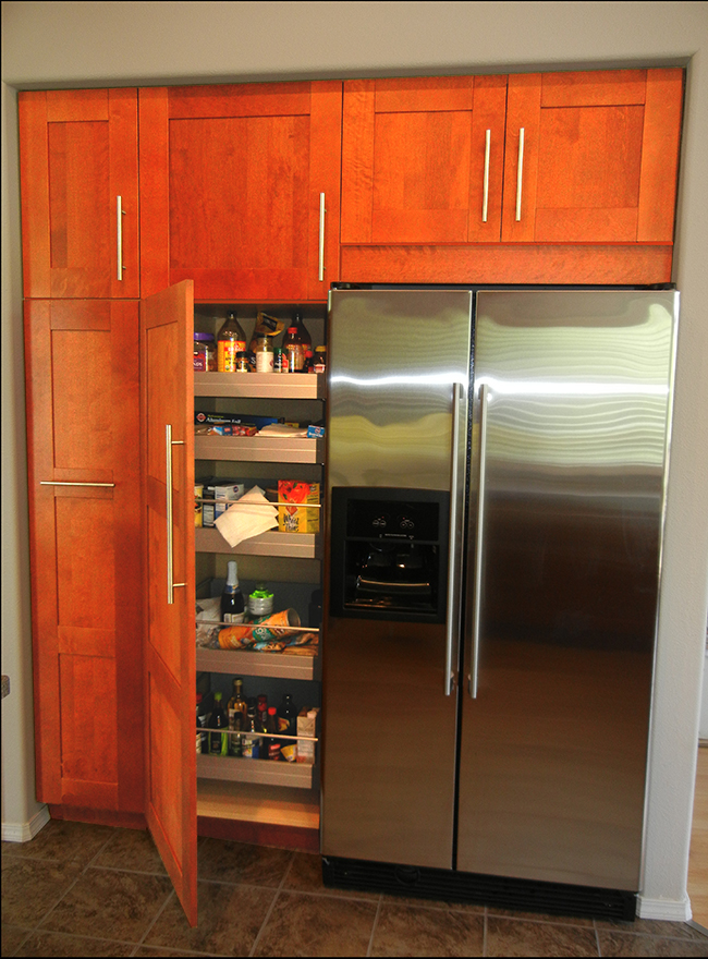 IKEA adel medium brown pantry cabinets portland oregon